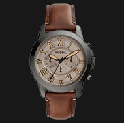 Fossil FS5214 Grant Chronograph Brown 