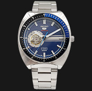 Seiko 5 Sports SSA327K1 Automatic Open Heart Blue Dial Stainless Steel  Bracelet | Jamtangan.com